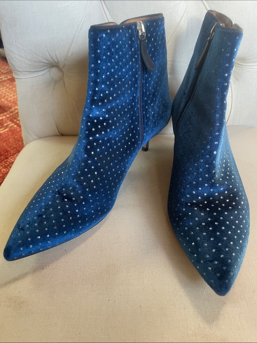 ✨💙 Aquazzura’s “Quant” bootie in blue 💙✨ - Picture 3 of 6